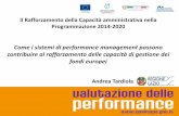 Come i sistemi di performance management possono contribuire al rafforzamento delle capacità di gestione dei fondi europei