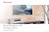 Pioneer AV Amplificateurs 2013 - caractéristiques
