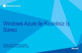 Windows Azure ile Kesintisiz İş Süreci