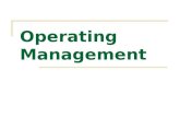 Operating Management