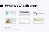 WYSIWYG-Editoren (für Drupal 7)