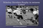 Nikolay Sirotkin – Rugby in seinem Leben