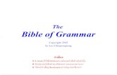 The bible of grammar advance
