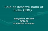 Role rbi in economic grot