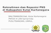 Reposisi Dan Rekruitmen PNS Di Kabupaten Kutai Kartanegara