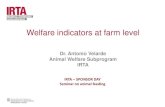 Sponsor Day on animal feeding: Welfare indicators at farm level