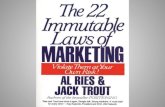 22 rules of marketing