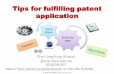 Tips for fulfilling patent application