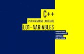 C++ L01-Variables