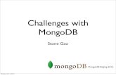 Challenges with MongoDB