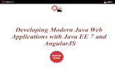 Developing Modern Java Web Applications with Java EE 7 and AngularJS