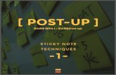 “포스트업(post-up)”, 포스트잇 테크닉 -1