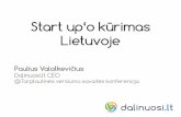 Dalinuosi.lt: Startup'o kūrimas Lietuvoje