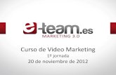 Curso de video marketing 1ªjornada 20121120