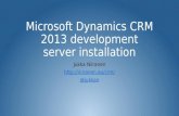 Microsoft Dynamics CRM 2013 development server installation