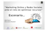 Marketing Online y Redes Sociales ante el reto de optimizar recursos. III Foro Mice SCB Zamora 2012