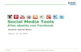 Social Media Tools (BAW-Vorlesung Juli 2012)