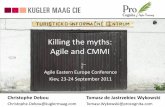 Killing the Myth: Agile & CMMI