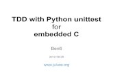 Tdd with python unittest for embedded c