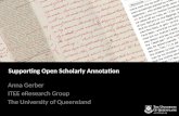 Supporting Open Scholarly Annotation