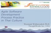 Agile Software Development Process Practice in Thai Culture