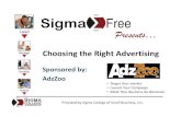 Choosing The Right Advertising Presented 20100216