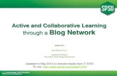 Open and Social Learning Network using Blogs