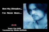 Mr Can Akın - I Love You - Book Of Poetry - 19 - I've Never Been…