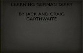 Learning german diary craig