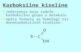 Hemija - Karboksilne kiseline - Aneta Kostić