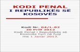 Kodi penal i kosoves