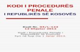 Kodi i procedurës penale i kosoves