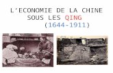 L'économie de la chine sous les qing