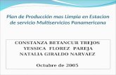 Plan de Producción mas Limpia en Estacion de servicio Multiservicios Panamericana CONSTANZA BETANCUR TREJOS YESSICA FLOREZ PAREJA NATALIA GIRALDO NARVAEZ.