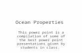 Ocean properties compilation