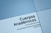 Cuerpos Académicos Convocatoria 2013 Universidad Autónoma de Baja California.