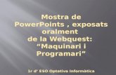 Recull des Powerpoints de la WebQuest "Hardware i Software"
