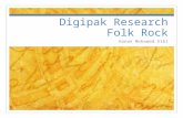Digipak research folk rock 2