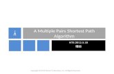 A Multiple Pairs Shortest Path Algorithm 解説