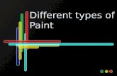 Different types of Paint and Finishes