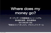 Where does my money go チーム発表