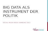 Big Data als Instrument der Politik - Social Media Week Hamburg 2013