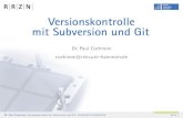 Versionskontrolle mit Subversion und Git