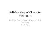 Self tracking of character strengths