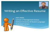 Asif jamal Topic writing an effective_resume