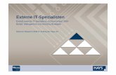 Präsentation: Externe IT-Spezialisten - Einsatz externer IT-Spezialisten in Deutschland 2008 - Bedarf, Management und Sourcing-Strategien