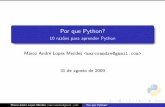 Por que Python? - PythonBrasil[5] - 2009