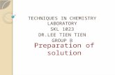 chemistry : Preparation of solution