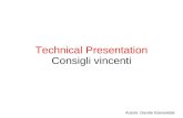 Presentazioni Tecniche - Consigli vincenti