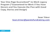 Your one page guaranteed to work one page legacy plan